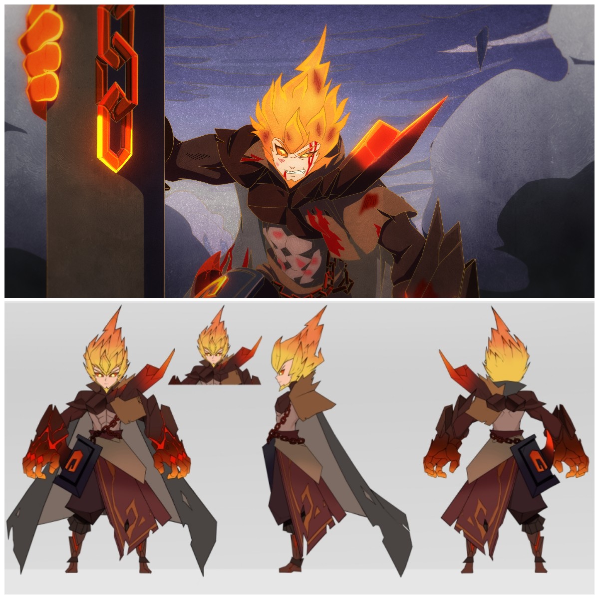 六耳猕猴（上半部分为优化后）