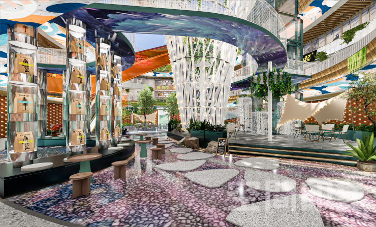 在商场沉浸式体验“公园20分钟效应”（图ZMTQ3OTcxMzY=） - 资讯 - 站酷设计师空间印象商业设计原创素材 - 站酷ZCOOL