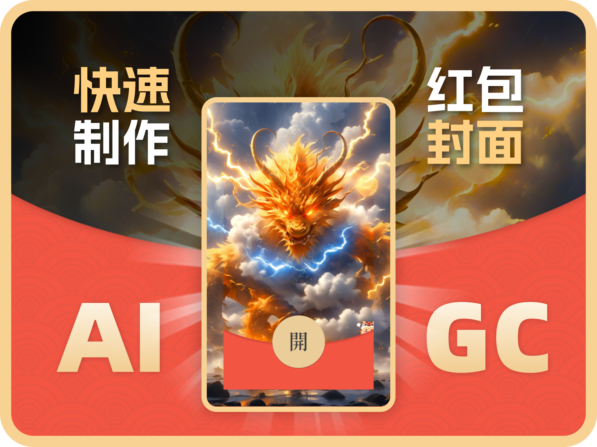 利用AI工具快速制作红包封面