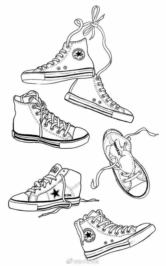 动漫鞋子怎么画?各种款式的鞋子画法素材!