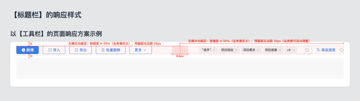 中台通用页面模板的指导规范(简要摘录)