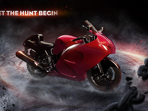 一个摩托车建模练习