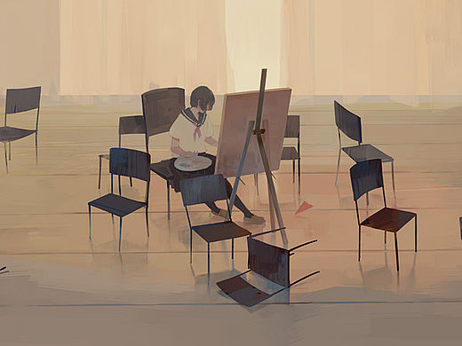 离开你的视线 卸下我为你伪装的容颜 红的唇白的脸 灰色的午夜