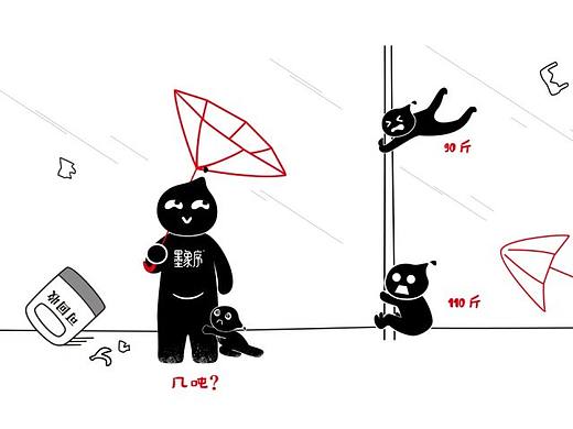 小墨_设计师表情包，墨象序形象卡通
