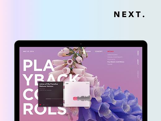 NEXT Music Player - App Design