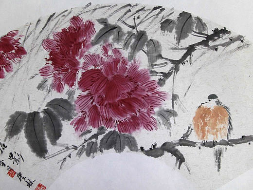 花鸟扇面小品