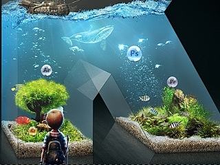 Aquarium-壁纸制作过程（附练习素材）