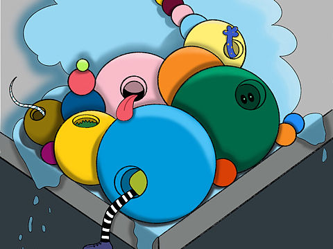 Monster（个人主页-ZNTM1MzU1MTY=） - 艺术插画 - 站酷设计师咔噜咔噜cl原创素材 - 站酷ZCOOL