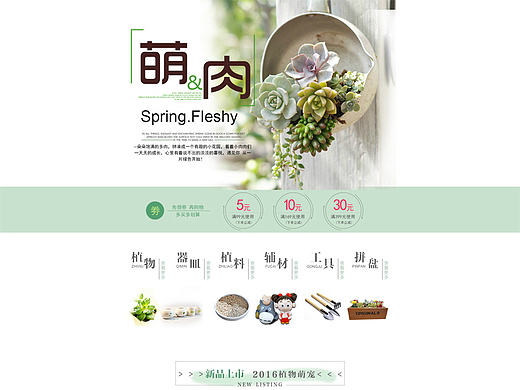 多肉店铺首页详情页