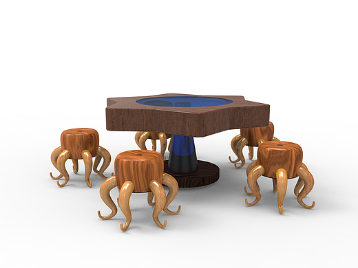 一套海洋元素的家具