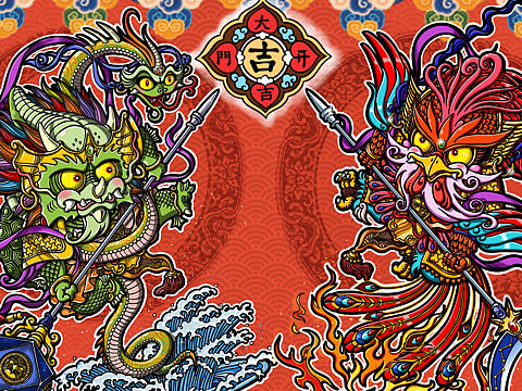 神兽系列之朱雀玄武