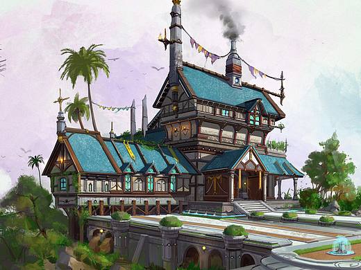 房子設(shè)計（個人主頁-ZMjAwMzg1NjA=） - 游戲原畫 - 站酷設(shè)計師Ronin117原創(chuàng)素材 - 站酷ZCOOL