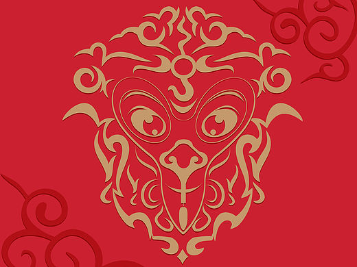 北京地铁-2016猴年快乐（个人主页-ZMTQ2MzQxMzI=） - 海报 - 站酷设计师katze_cat原创素材 - 站酷ZCOOL