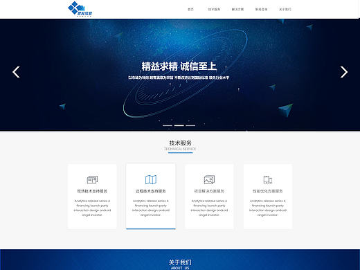 网络科技企业站