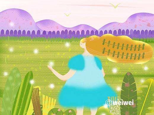 夢幻~女孩:girl:（個人主頁-ZMjgwMTIzNTY=） - 商業(yè)插畫 - 站酷設計師維維_JIANG原創(chuàng)素材 - 站酷ZCOOL