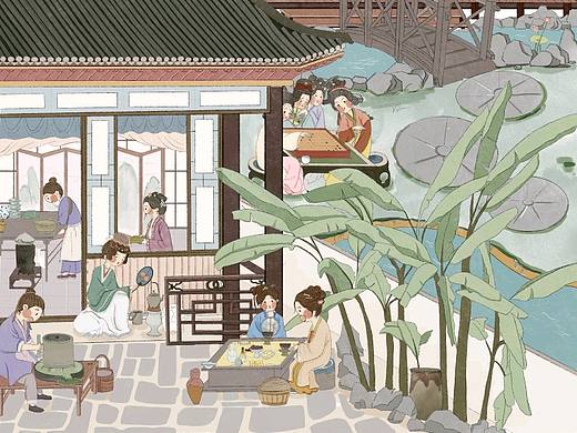 《宋金时代的别样生活》书籍插画设计