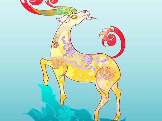 商业插画马羊