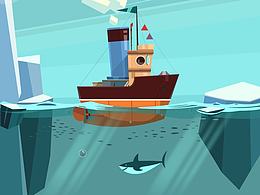 flash場景繪制，線稿加上色