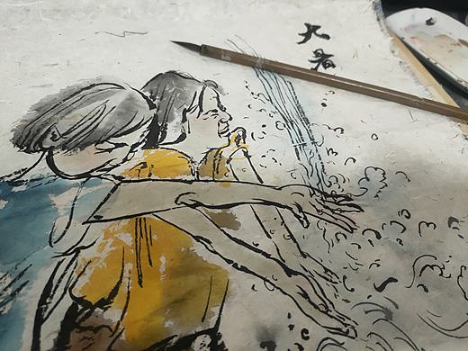 作家冯骥才:“在快乐的童年里，我们不曾感到蒸笼般夏（个人主页-ZNDY1MzQ2ODA=） - 绘画 - 站酷设计师conniedi原创素材 - 站酷ZCOOL