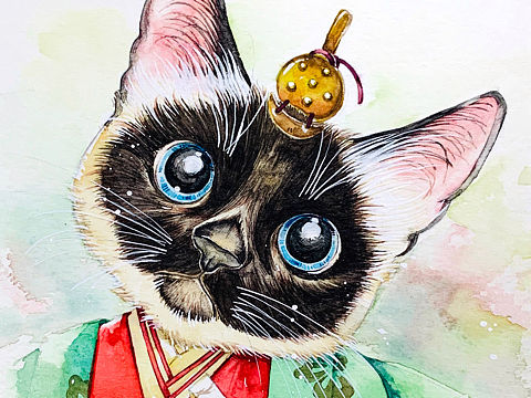 嘿，都是喵呀！天皇喵（个人主页-ZNDkwNDY2ODg=） - 创作习作 - 站酷设计师爱做梦的猫原创素材 - 站酷ZCOOL