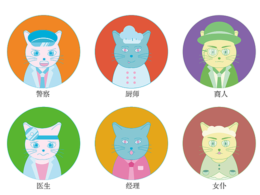 平面人物職業(yè)形象設(shè)計（個人主頁-ZNjEyMjM4NTY=） - IP形象 - 站酷設(shè)計師小舒嗨原創(chuàng)素材 - 站酷ZCOOL