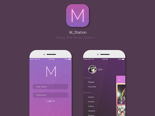 手机界面-音乐app（个人主页-ZMTg2NDk1MDg=） - 图标 - 站酷设计师小红帽7201原创素材 - 站酷ZCOOL