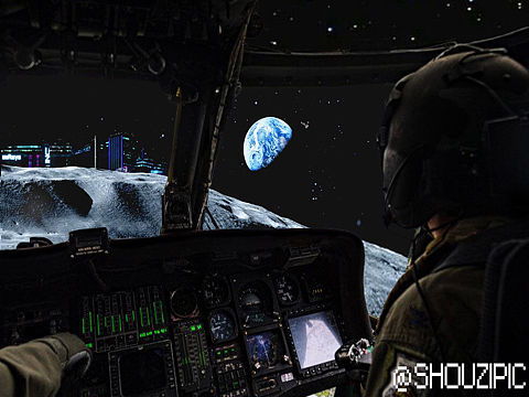 飞机视角与月球（个人主页-ZNDU2MDM0NjA=） - 海报 - 站酷设计师瘦子okayyyyy原创素材 - 站酷ZCOOL