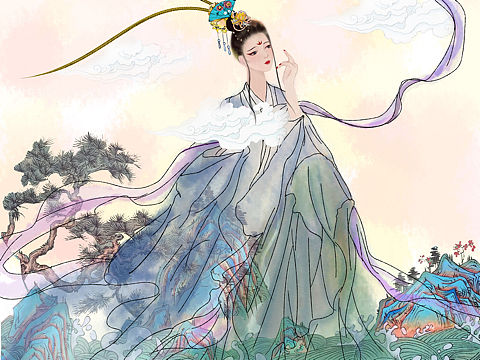国风插画（个人主页-ZNDE4MTkzODQ=） - 商业插画 - 站酷设计师小小XIAO122原创素材 - 站酷ZCOOL