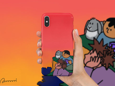 新设计的两款手机壳（个人主页-ZNDQ2Nzk0NjQ=） - 商业插画 - 站酷设计师Arrrrrri原创素材 - 站酷ZCOOL