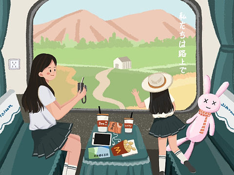 《与甯小姐的旅行》（个人主页-ZNDkyMzc1NDQ=） - 创作习作 - 站酷设计师米斯汀Mistin原创素材 - 站酷ZCOOL