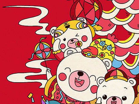 新年红包插画设计