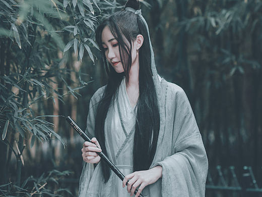 古风摄影汉服竹林篇