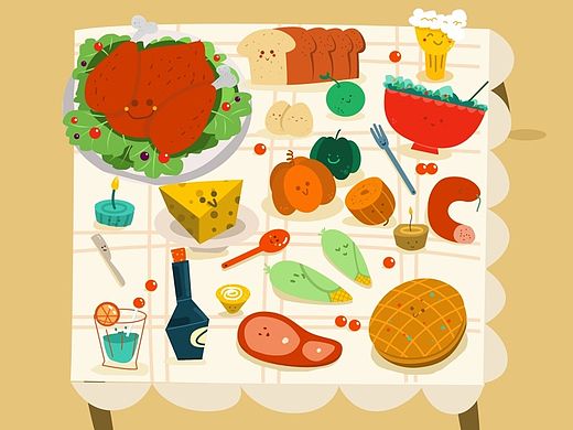 Q版動畫扁平化卡通食物練習（個人主頁-ZNzE2MDM3Mg==） - 創(chuàng)作習作 - 站酷設計師鉛筆小欣原創(chuàng)素材 - 站酷ZCOOL