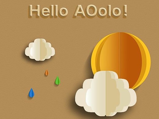 折纸天气图-AOole(●—●)
