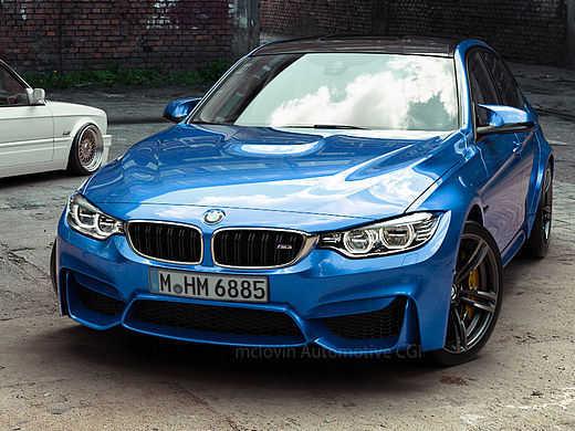 BMW M3 CGI 汽车摄影 