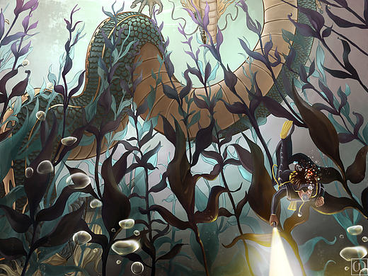 龙应该存在的吧（个人主页-ZMjIwMjU4OTI=） - 商业插画 - 站酷设计师吉普赛漂流者原创素材 - 站酷ZCOOL