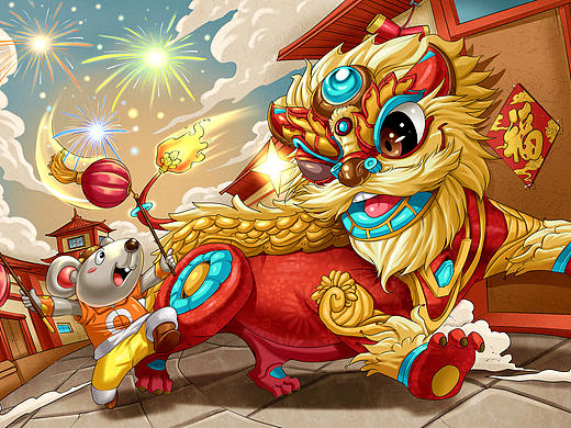 新年国潮插画系列