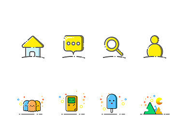 图标设计（个人主页-ZMTkxNDAyNzI=） - 图标 - 站酷设计师小荔枝呀原创素材 - 站酷ZCOOL