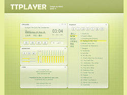 TTPLAYER——半透明磨砂玻璃风格