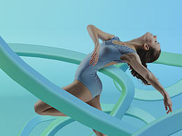 C4D制作流动的线条(