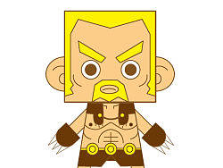 哈没暗黑玩就自己画着玩,暗黑纸模设计。