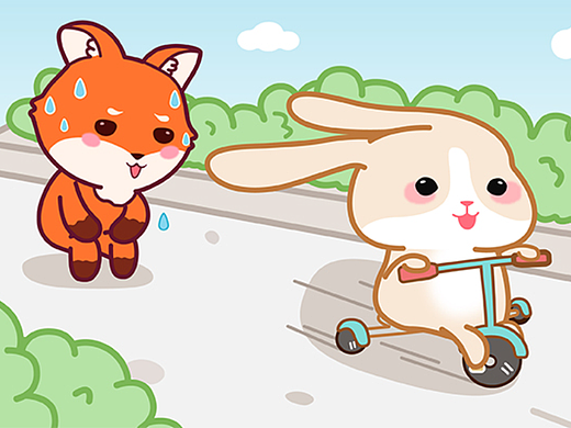 芝爱兔和憨小狐的相爱相杀