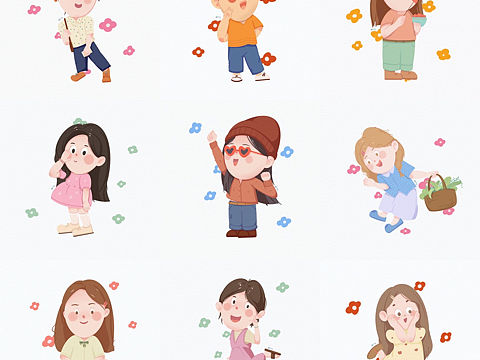 原创插画｜q版人物