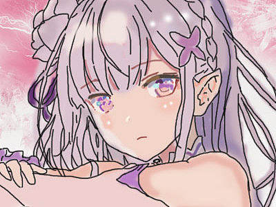 动漫手绘少女 插图_素材网站_图片免费下载-zcool站酷