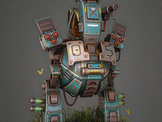 Stylized machine