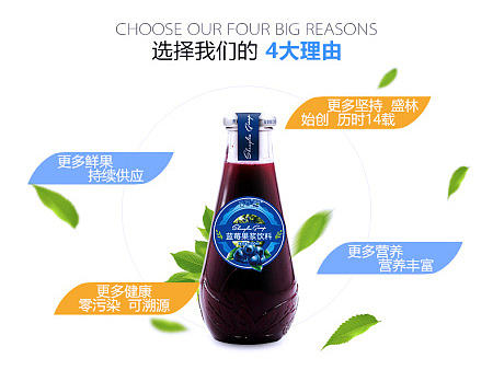 蓝莓果汁详情页