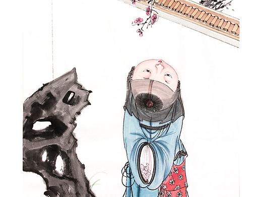 【雅藏意趣 人在画中游】陈玉砚作品（个人主页-ZMzI2NDc3NzY=） - 绘画 - 站酷设计师艺术鉴赏生原创素材 - 站酷ZCOOL