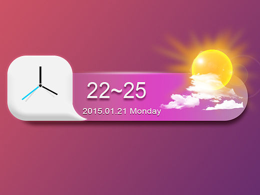 天气时间控件（个人主页-ZMTU0OTIwNTI=） - 其他UI - 站酷设计师suman410原创素材 - 站酷ZCOOL