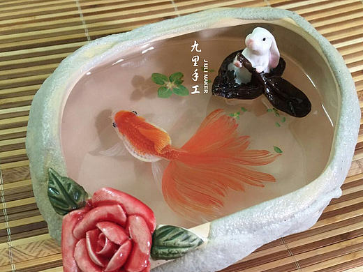 3d树脂画 树脂画金鱼 摆件 礼物