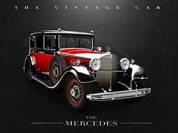 The vintage car 